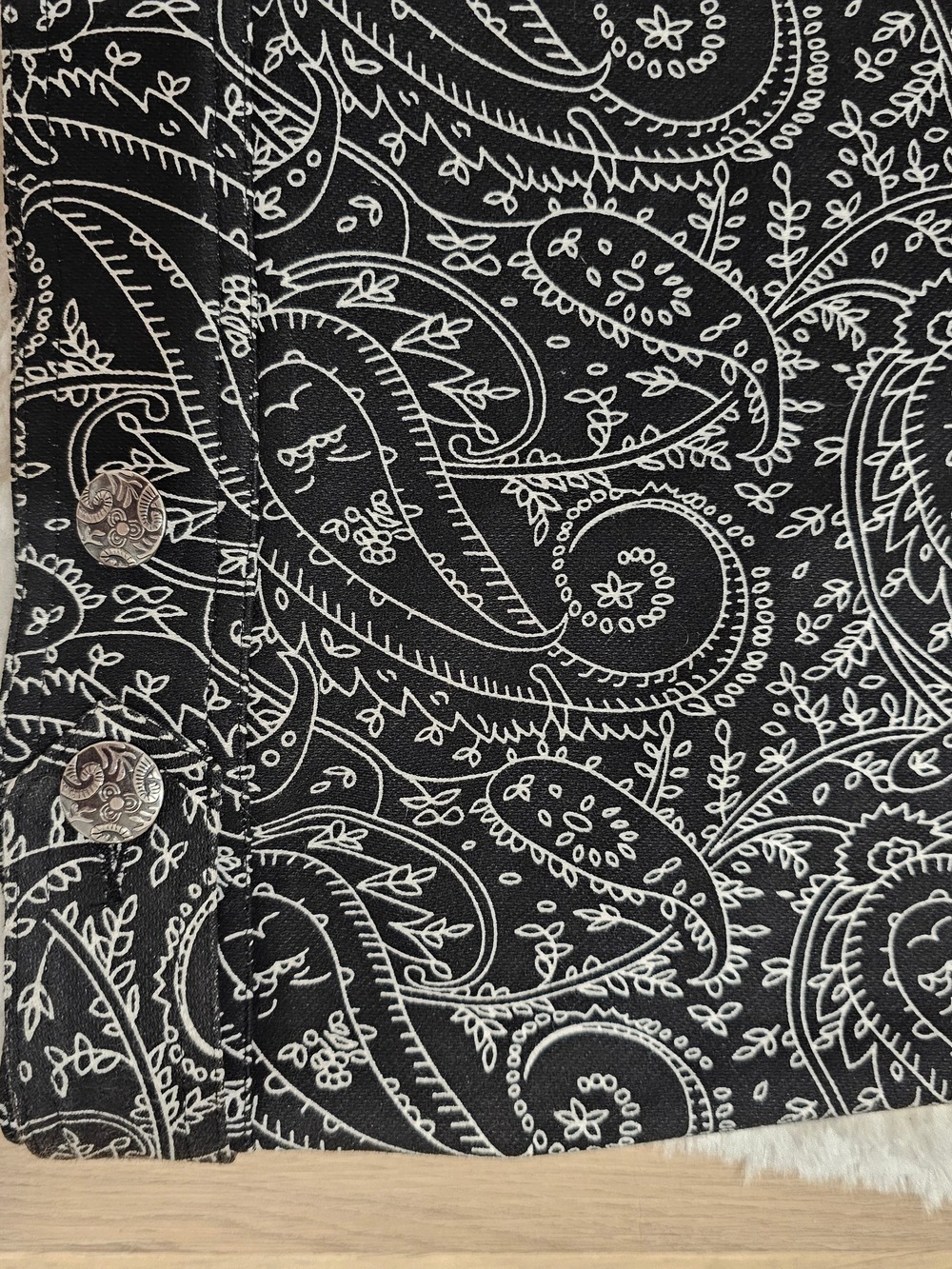 Blue Sky Fair Trade Cotton  Paisley Western Jacket 2X Boho Ranchwear Cottagecore - Picture 11 of 16